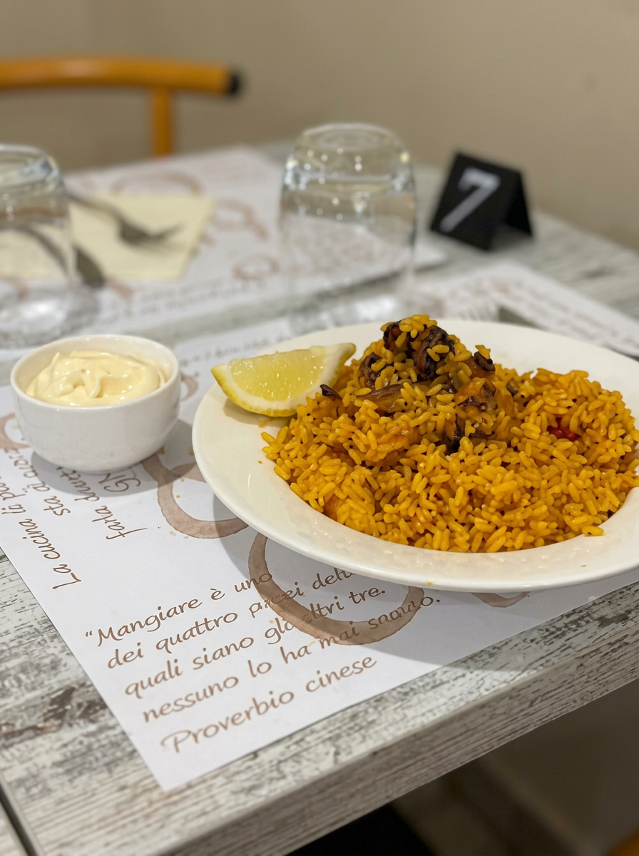 Paella di pesce